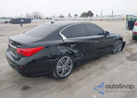 2014 Infiniti Q50 Sport из США, поврежденный, VIN JN1BV7AP4EM678896
